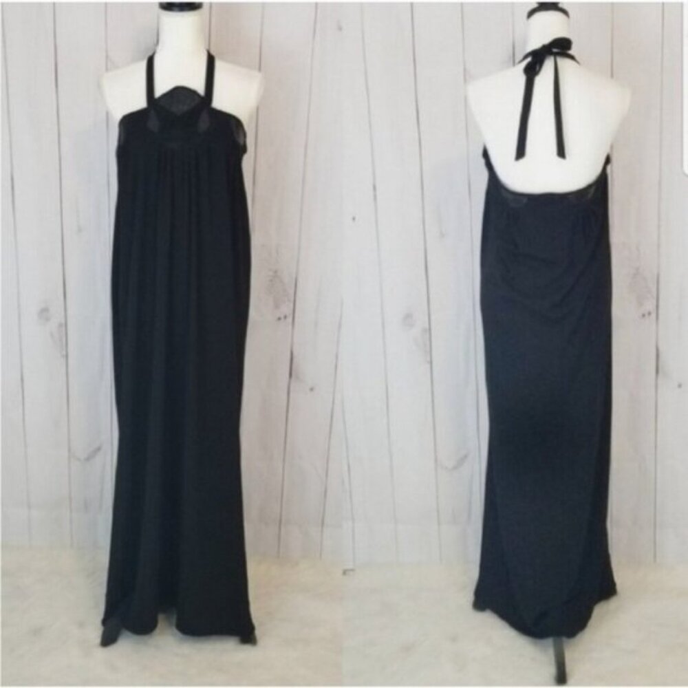 Black Halter Maxi Dress